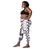 "Shmoney!" Crossover leggings with pockets