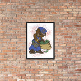 Framed "Money Bear" Prints