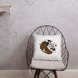 MONEY BEAR Throw Pillow