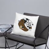 MONEY BEAR Throw Pillow