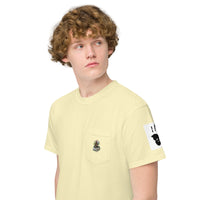 MONEY BEAR Unisex LV Charm garment-dyed pocket t-shirt