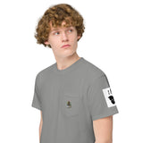 MONEY BEAR Unisex LV Charm garment-dyed pocket t-shirt