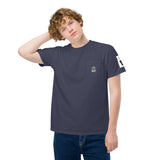 MONEY BEAR Unisex LV Charm garment-dyed pocket t-shirt