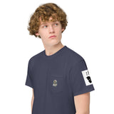 MONEY BEAR Unisex LV Charm garment-dyed pocket t-shirt